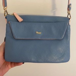 Hand stitched genuine LEATHER Italian spring bag